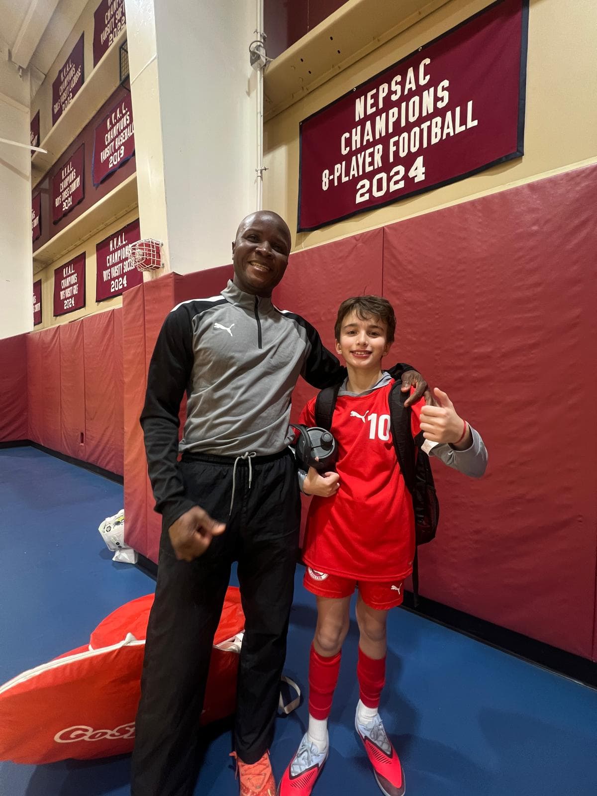 Founder Thomas Addai with sponsor Lucas
