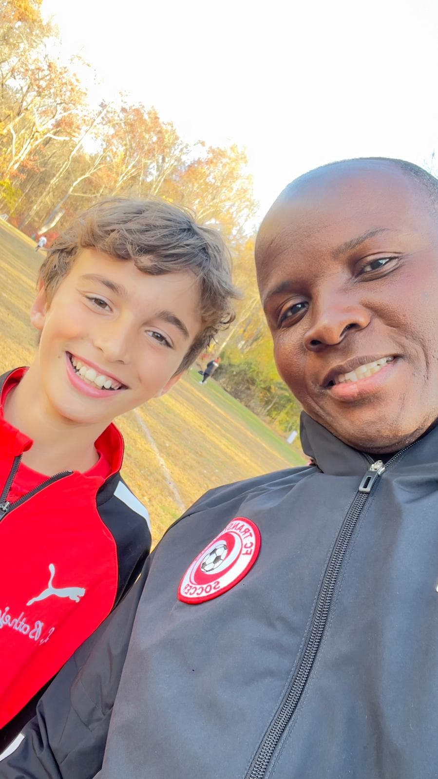 Sponsor Lucas with founder Thomas Addai